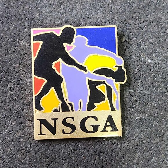 NSGA National Senior Games Association Olympic Enamel Lapel Pin Multicolor - Picture 1 of 3